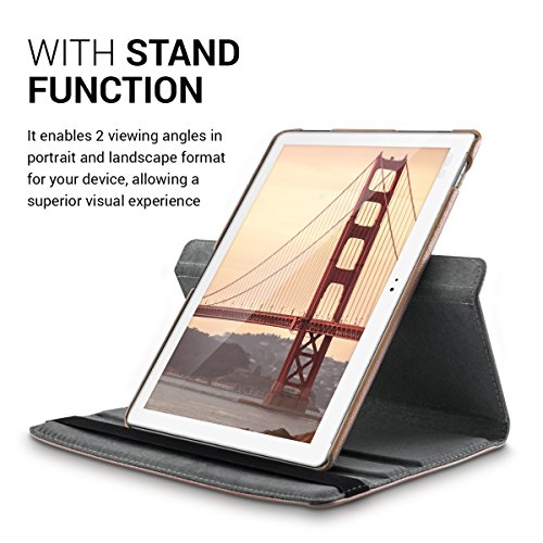 kwmobile Hülle für Asus ZenPad 10 (Z300C/Z300CL/Z300CG/Z300M/Z300CNL) – 360° Standfunktion Case Tablet Schutzhülle Kunstleder – Smart Cover Tabletcase Rosegold - 4