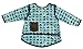 Pop-In Close Coverall Bib (6-18 months, Blue Turtle)