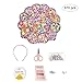 Produktbild Runfon Bunte Baby Perlen, 670 Stück 24 Arten DIY Bunte Acryl Perlen Kit für Kinder zum DIY Basteln von Perlenschmuck und Armbänder - Bonus 24 Stück DIY Werkzeug 100% Neu