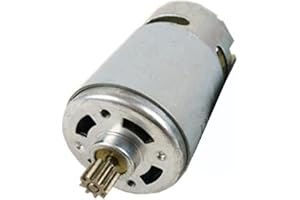 DEEBOW Getriebemotor, Akku-Bohrschraubermotor, 10,8 V, 12 V, 14,4 V, 16,8 V, 18 V, 21 V, 25 V, RS550-Motor mit 12 Zähnen, 9 Zähnen, 3 mm Welle (Geschwindigkeit (U/min): 16,8 V, 9 Zähne, 8 mm) ( Size : 10.8V