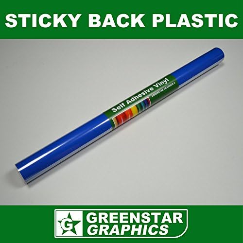 SELF ADHESIVE VINYL (Sticky Back Plastic) CHOOSE YOUR SIZE &amp; COLOUR - Ideal for DIY, Hobbies, Arts &amp; Crafts - GREENSTAR GRAPHICS ® (5m Blue Gloss)