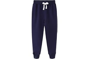 Spring&Gege Pantaloni Sportivi Jogger in Spugna Francese Bambini e Ragazzi