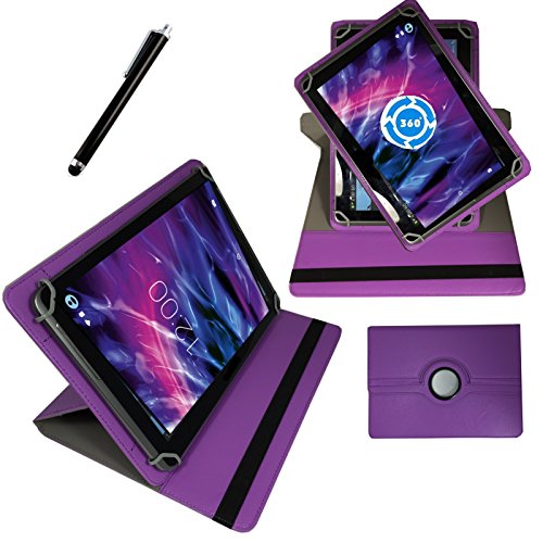 360° 7 Zoll LILA Tablet Tasche Schutz Hülle Etui für ARCHOS 70 Xenon Color