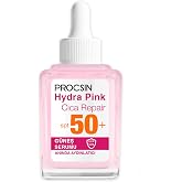 PROCSIN Hydra Pink SP50+ Bariyer G&uuml;&ccedil;lendirici Cam Cilt G&uuml;neş Serumu 30 ML