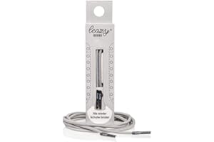 leazy Round Runde Elastische Schnürsenkel zum Einhaken - Gummi Schuhbänder Ohne Binden - Perfekter Sitz und Stabiler Halt für den Sport- und Freizeitbereich