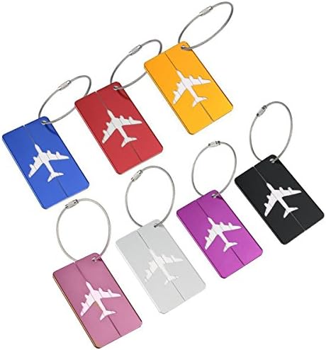 Touch Life Aluminum Travel Luggage Tags Baggage Tags Suitcase ID Lables 7 Colors