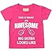 This is What An Awesome Big Sister Looks Like Pink Tshirt Baby Toddler Kids Available in Sizes 0-6 Months to 14-15 Years New Baby Sister Gift