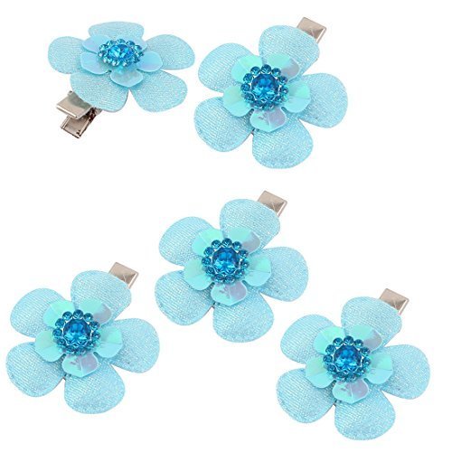 Sourcingmap-Pet-Dog-Flower-Shaped-Hair-Grooming-Hairpin-Headdress-Clips
