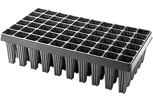 Muddy Hands Large Deep Root Trainer Seed Seedling Cell Plug Plant Cultivation Tray (2, 60 Cell)
