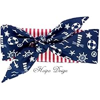 Rockabilly Haarband maritim Handmade