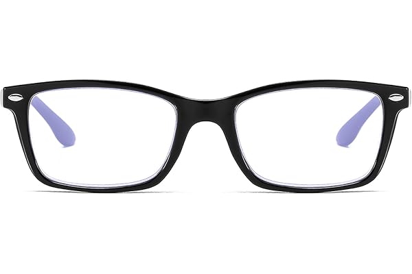 Suertree Blue Light Filter Glasses Myopia with Spring Hinge Classic Distance Glasses for Women Men