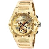 INVICTA Herren 51.5MM Chronograph Gold Ã‹DELSTAHL Armband & GEHÃ„USE Uhr 19529