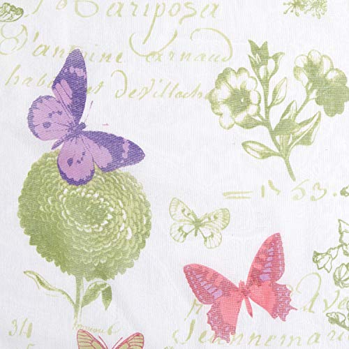 Cortinas elegantes con mariposas para la ventana de la cocina