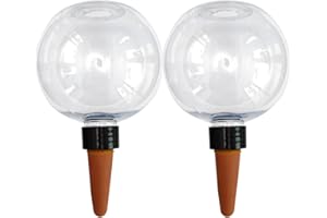 DORUGAGE Plant Watering Globes | 500 ML Large Capacity Se-lf Watering Plant Spikes Device | 2 Pieces Plant Bulbs Insert with Terracotta Spikes | Slow Release Se-lf Waterings System for Indoor Outdoor Plants