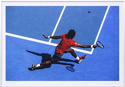 SUPER SALE Premium Tennis Gift: Art Photography in a Luxury Frame (Red)
