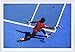 Produktbild Premium Tennis Geschenk: Kunst Fotografie in einem Luxus Rahmen rot