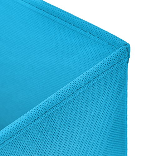 4er Set Türkis Faltbox 32 x 32 x 32 cm Aufbewahrungsbox faltbar - 2