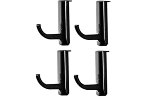 GNAUMORE Kopfhörer Haken - Headset Halter Universal, Selbstklebend, Schwarz 4 Stück