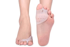 Solomi Bunion Corrector - Gel Mittelfuß Kissen, Gel Relief Bunion Corrector for Hammerzehen 1 Paar
