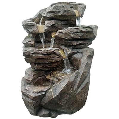 Zen Light SCFRG58 Niagara Grand Fontaine de Jardin Pierre 54 x 42 x 70 cm