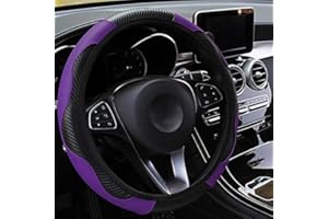 panthem - Coprivolante in pelle, traspirante, antiscivolo, elasticizzato, in fibra di carbonio, stile sportivo, senza anello interno, dimensioni universali, 37-39 cm (viola)