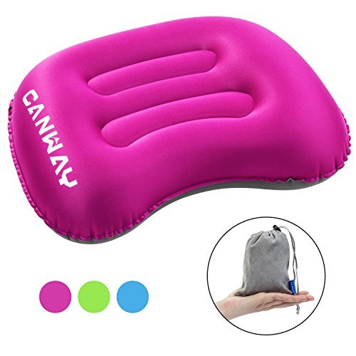 Preisvergleich Produktbild anway aufblasbares Kissen leichtes Luftkissen selbstaufblasbares Kissen kompaktes Camping Kissen bequemes Nackenkissen Reisekissen Sitzkissen vielseitig einsetzbar wie für Camping, Strand, Urlaubsreise,Outdoor oder Garten (Rosa)