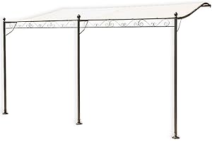 Terre Jardin Pavillon Pergola Terrassenüberdachung 4 x 3 m