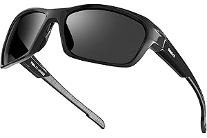 BONDDI Fahrradbrille für Herren Damen, Radsportbrillen mit UV400-Schutz, Polarisierte Sportbrille Sonnenbrille mit Leichter Langlebiger TR90-Rahmen, für Radfahren Angeln Golf Baseball Laufen Wandern