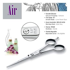 3 Claveles Reference Professional Hairdressing Scissors In Stainless Steel Forged Hot, Air, Measure X Series 7'' - Image 2