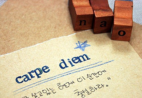 Dosige Gummi-Stempel Englisch Alphabet Briefmarken Holzbox mit Buchstaben (Alphabet) Sonderzeichen Wood Stamps - 2