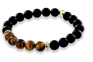 Believe London® Gemstone Bracelet Chakra Bracelet Anxiety Crystal Natural Stone Men Women Stress Relief Reiki Yoga Diffuser Semi Precious