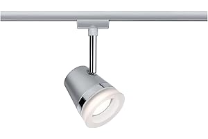Paulmann Cone Luminaire sur rail haute tension URail GU10 10 W LED chrome (mat), chrome