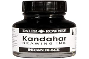 DALER ROWNEY Dr Kandahar Tinta China Negro. Frasco 28Ml