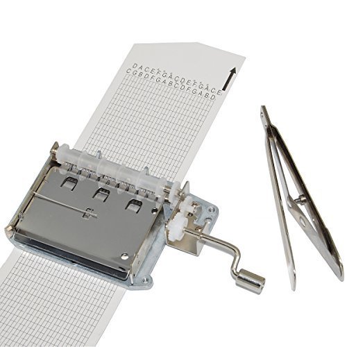 wingostore 30 Noten Music Box Movement Hand Crank DIY Your Songs with Tool Kit