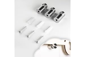 Namofactur Schlummerlicht24 Edelstahl Wandhalterung Set inkl. Schrauben + Dübel