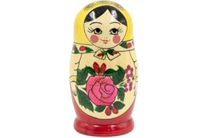 RUKAUF Semenovskaya Matröschka Matroschka Babuschka Matrjoschka 5 Steckpuppen 11cm - Holzpuppe Матрёшка rospis
