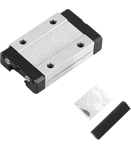 Veekaft 2 Sätze MGR9 Miniatur-Linearführung 300 Mm Mit MGN9H Schlitten – Schwarz Beschichtet, 440C Edelstahl – Für 3D-Drucker & CNC-Fräsen