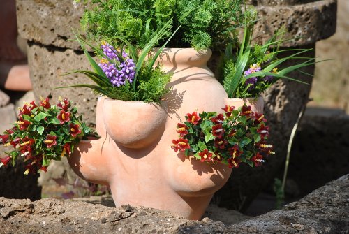 Kräuter-oder Erdbeertopf,Terracotta,ca.34cm - 3