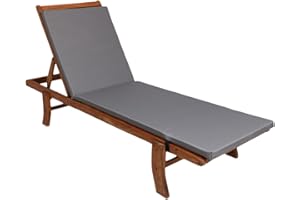 SETGARDEN Poduszka na leżak ogrodowy, poduszka na krzesło składane krzesło ogrodowe poduszka na krzesło ogrodowe (szara)