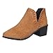 Produktbild Stiefel Damen, LANSKIRT Ankle Solid Römer Kurze Stiefel Stiefeletten Halbschaft Stiefel Plateau Blockabsatz Knöchelhohe Stiefel Boot Sandalen Sneakers Schuhe