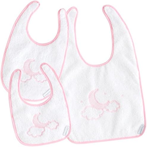 bebelindo Set Bibs Terry Lamination (Pack 3 pieces) Moon pink