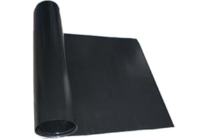 JIAOLUN123 Bâches Souples pour Bassin HDPE Doublure D'étang Noir Membrane de Jardin Épaisseur 0.5mm Étang Liner étanche Peaux D'étang pour Piscine,Jardins aquati,Résistants Aux Déchirures (3×10 m)