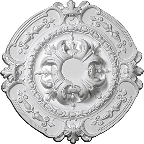 Ekena CM17SO 16 3/8-Inch Outer Diameter x 1 3/4-Inch Projection Southampton Ceiling Medallion - Primed