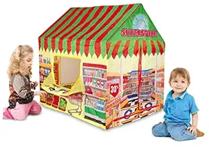 Popsugar Supermarket Camp N Play Tent for Kids | Indoor or Outdoor, Foldable Tent, Portable, Multiclolor