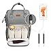 Produktbild Diaper Bag Backpack, Covvy Large Capacity Diaper Bags for Boys Girls, Travel Gear Baby Bag with Stroller Straps, USB Charging Port & Insulated Pockets, Waterproof Durable Nappy Backpack for Mom - Grey