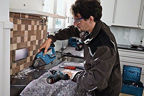 BOSCH-Set: Akku-Bohrschrauber GSR 10,8-2-Li/12V Prof. + Akku-Sauger GAS 10,8V-Li/12V Prof. inkl. 3x Akku 2,0 Ah und Ladegerät in L-Boxx - 9