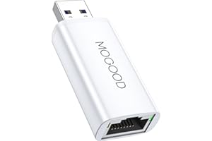MOGOOD Adaptador Ethernet USB 3.0 - Adaptador de red USB Gigabit LAN para TV, Chromebook, portátil, Windows, Mac OS, Surface Pro