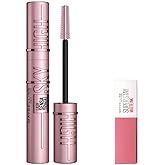 Maybelline New York Lash Sensational Sky High Maskara & Mini Super Stay Matte Ink Likit Mat Ruj - 15 Lover Makyaj Seti
