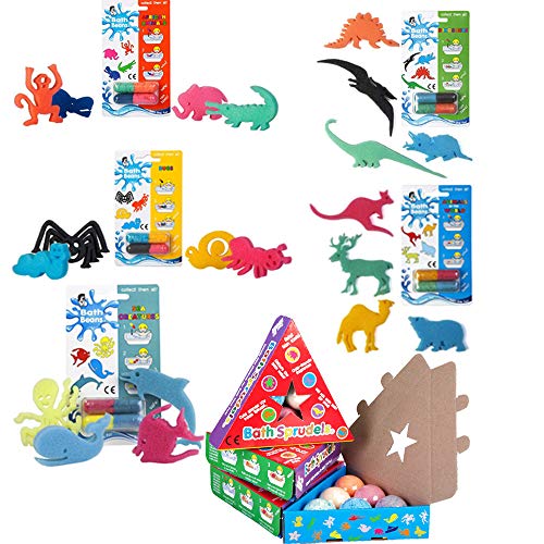 The Bean People TBP04 - Juego de esponjas y Granos de baño