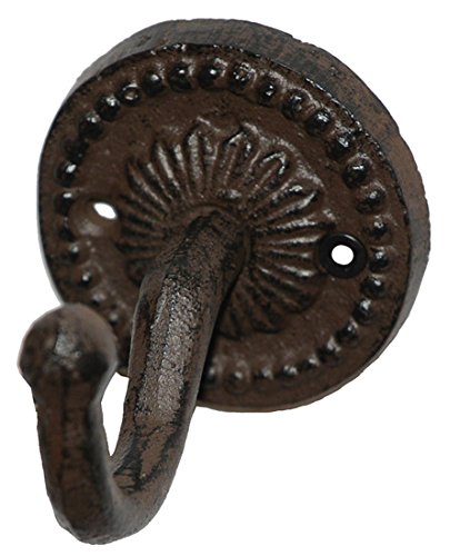 Preisvergleich Produktbild Nene-Home Quota Wandhaken, dunkelrostfarben lackiertes Gußeisen